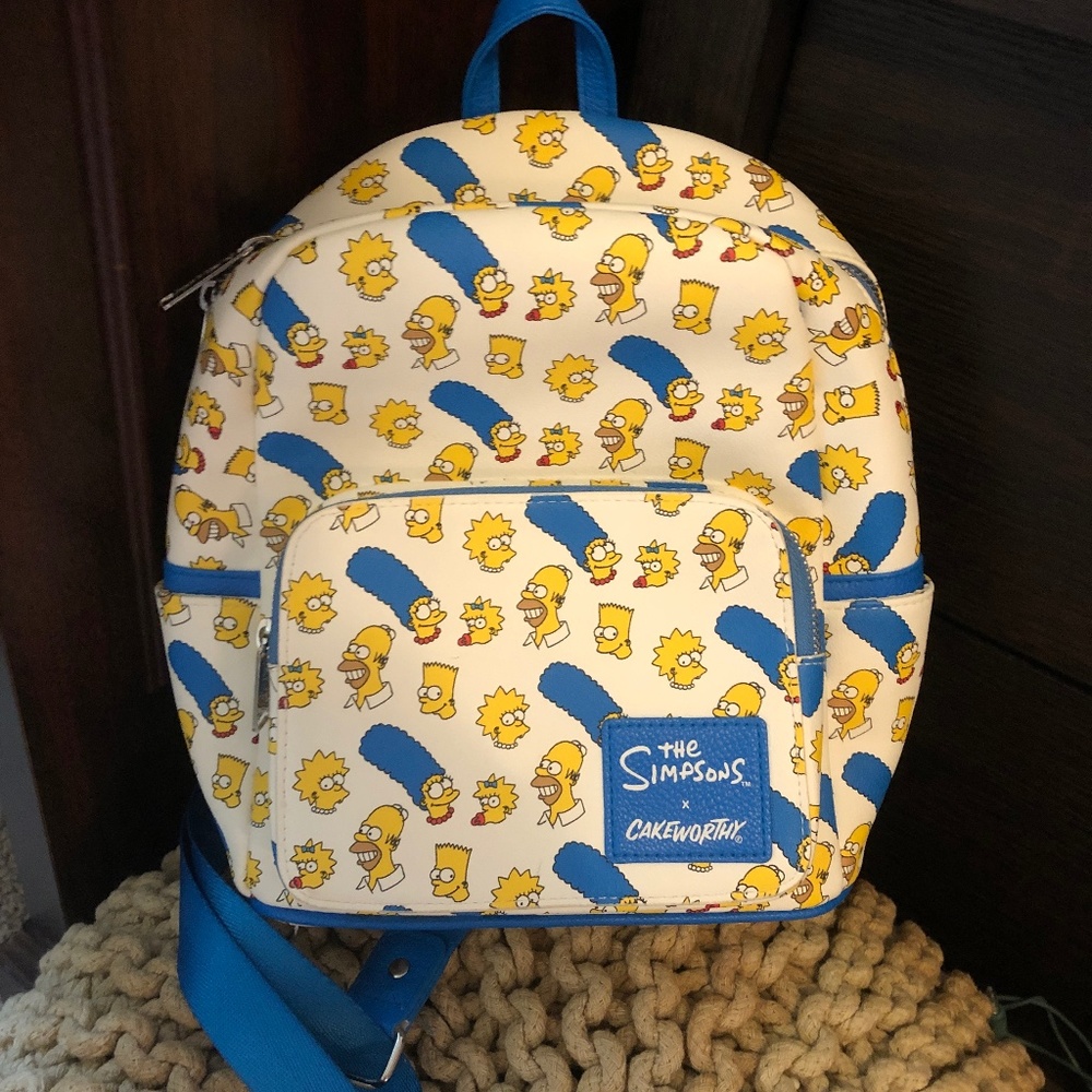 *** Boxlunch *** Exclusive Cakeworthy The Simpsons Mini Backpack